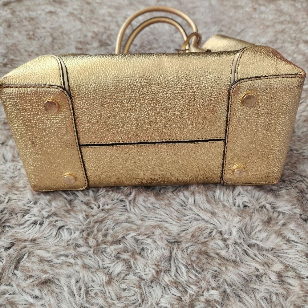 Michael Kors Mercer Gallery Medium Tote Gold Leather‎ - Picture 5 of 15